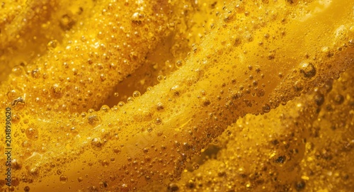 Macro close up of vibrant y...
