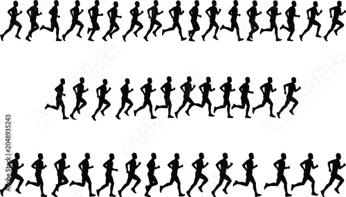 Photos Silhouettes of Families Walking Together Depicting Unity, Parenthood, Children H