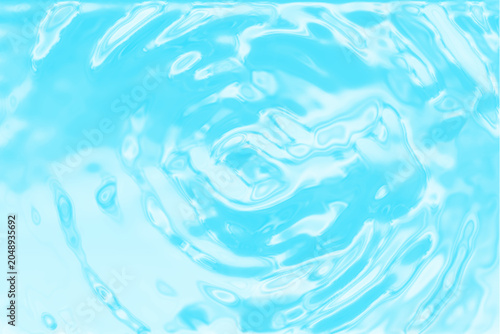 Bright light blue water surface with soft ripples and gentle circular waves background
