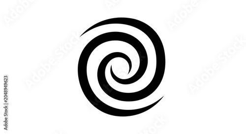 Photos Black Spiral Swirl Graphic Design
