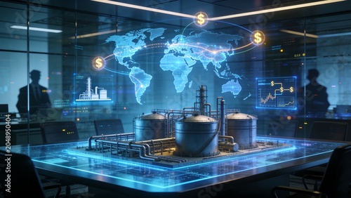 Generative AI visualizes global industrial operations and financial data
