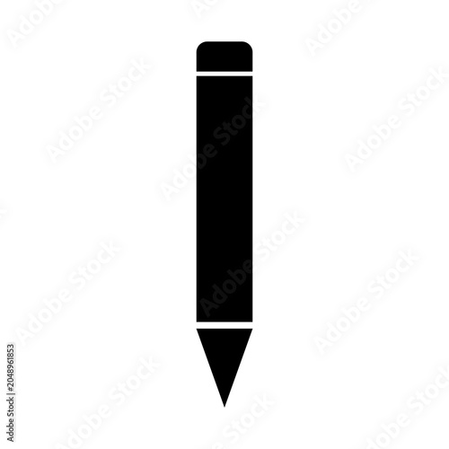 pencil icon silhouette image