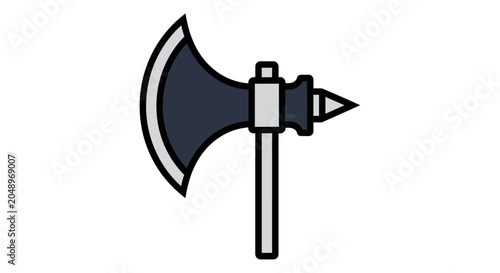 Medieval Battle Axe Icon