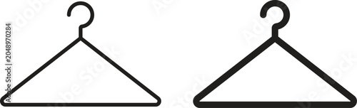 Foto Clothes hanger icon vector editable. black vectors set