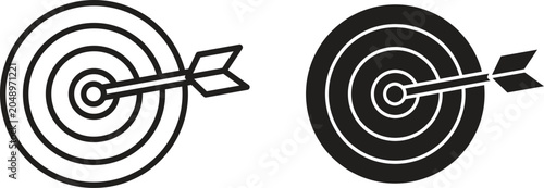 Foto Dart icon vector editable. black vectors set