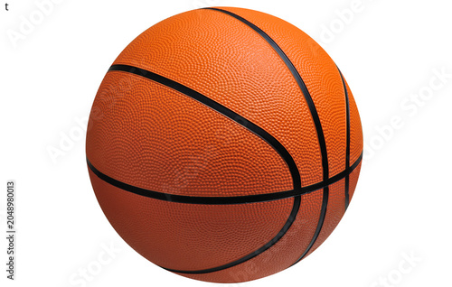 basketball on white background