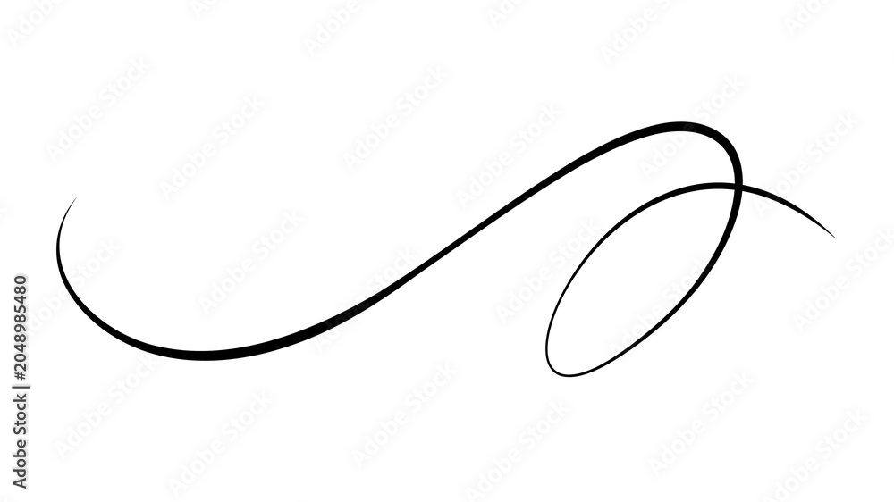 Fototapeta premium PNG Elegant decorative flourish design on transparent background