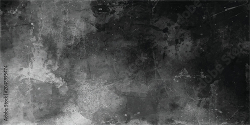 Fotografie dark vintage grunge wall texture background with rough aged concrete surface and