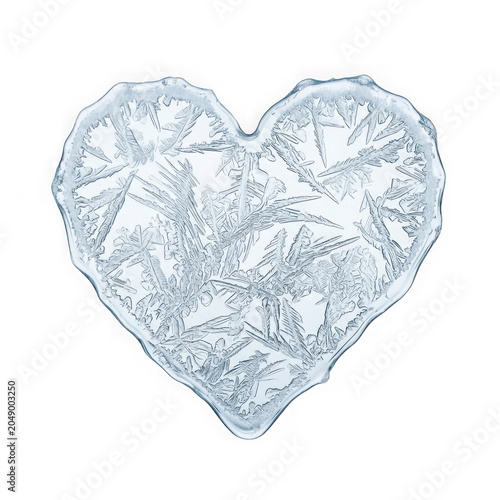 Heart Shaped Frosting Swirl with Pink Sugar Sprinkles, Isolated PNG