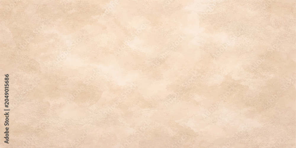 Naklejka premium Light Beige Plaster Wall Texture Vector Background with Soft Cloudy Surface and Elegant Minimal Abstract Design