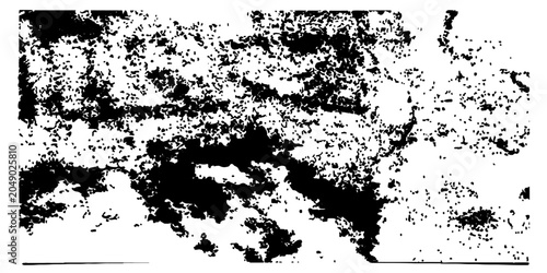 Bild auf Leinwand Abstract monochrome texture resembling weathered stone or corroded metal, evoking a sense of decay and antiquity