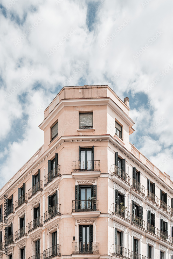 Fototapeta premium Street architecture of Madrid, Spain.