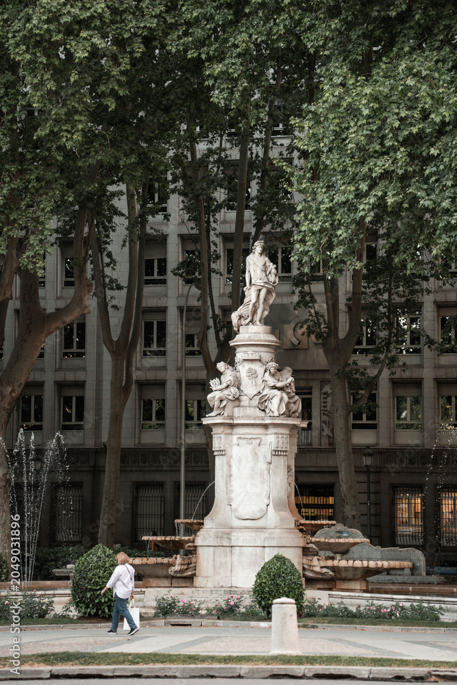 Obraz premium Street architecture of Madrid, Spain.
