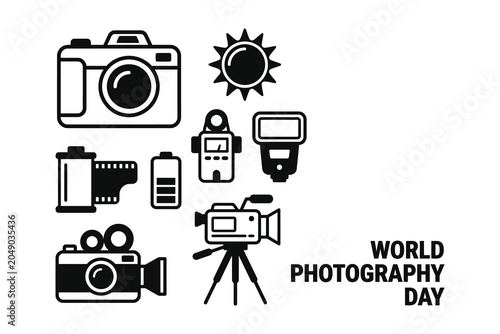 Canvastavla World photography day graphic illustration