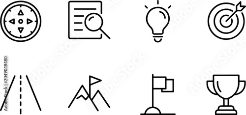 Obraz na plátně Vector icon set of clocks and symbols illustration