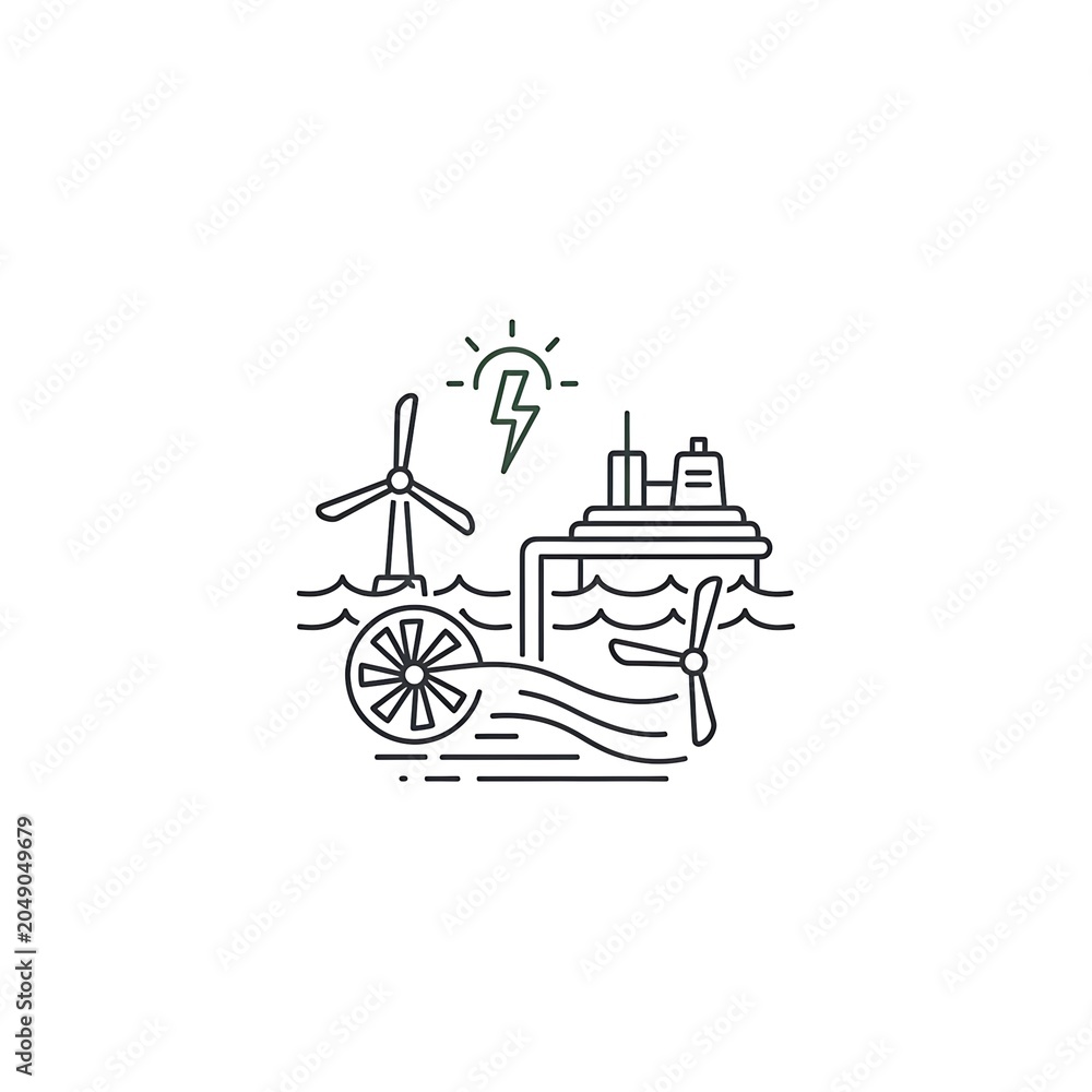 Fototapeta premium Minimalist line art illustration of a person reading a book.
