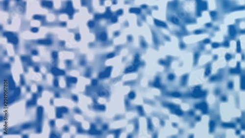 Blue pixelated square pattern motion blur glitch art for creative visuals. Suitable for tech backgrounds, modern designs, digital art projects.