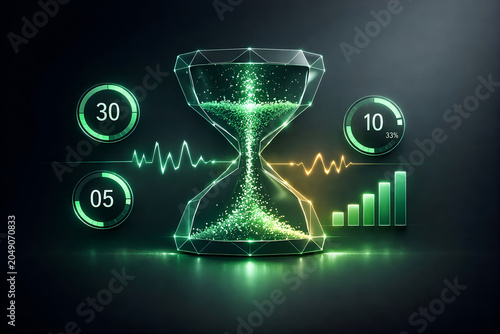 time is money hourglass
