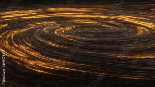 a swirling golden liquid pattern with reflective ripples and whirlpools