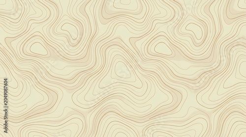 Topographic map pattern beige background earth tone geography terrain illustration