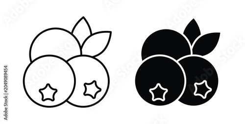 Foto Blueberries icon