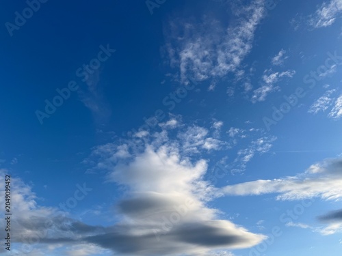 blue sky with clouds