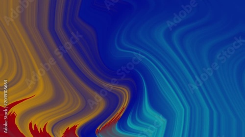 Abstract liquid marble flow with colorful gradient motion background loop