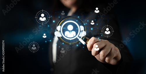 Photography Concept of global talent acquisition and human resources