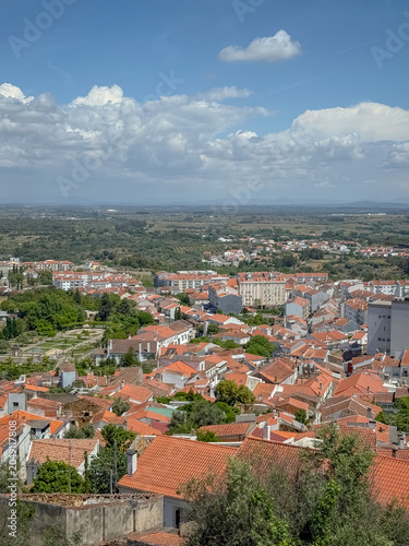 view on Castelo Branco, town in Portugal