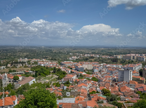 view on Castelo Branco, town in Portugal