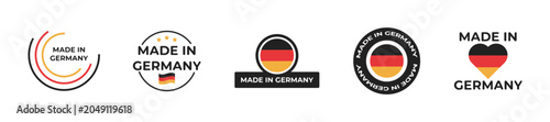 Foto Made in Germany badge icons