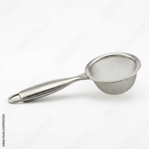 Tea strainer isolated on white background stock photography high detail kitchen accessory
