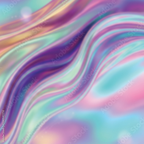 Dreamy Iridescent Pastel Waves Collection – Abstract Holographic Gradient Backgrounds