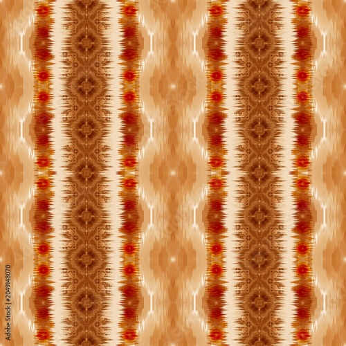Ethnic Tribal Ikat Pattern, Seamless Decorative Fabric and Wallpaper Design -abstract seamless pattern