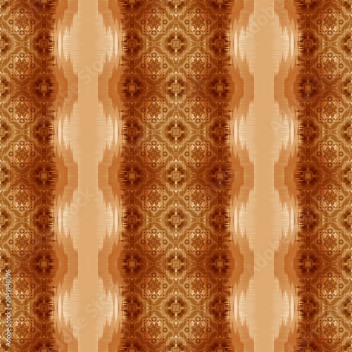 Ethnic Tribal Ikat Pattern, Seamless Decorative Fabric and Wallpaper Design -thai art pattern