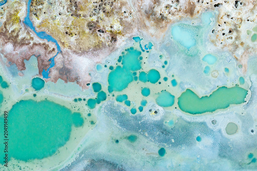 Geothermal steam vents in Andean National Reserve