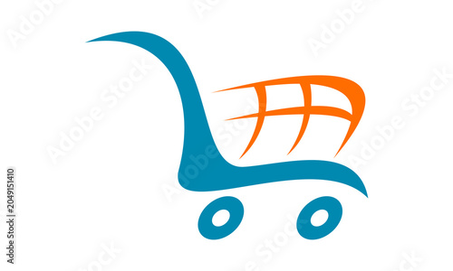 trolley shopping cart logo