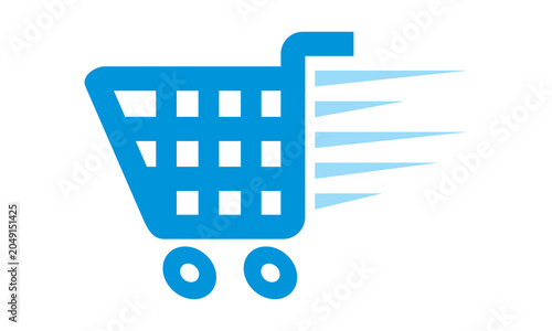 trolley icon logo design