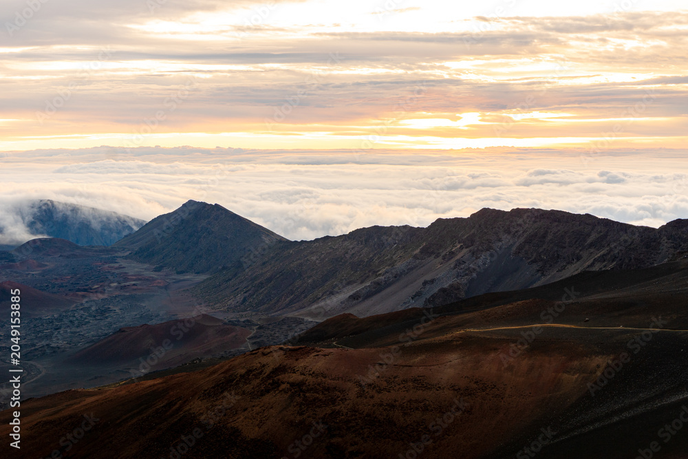 Naklejka premium Haleakalā Crater (The Summit Basin)