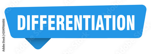 Bild auf Leinwand differentiation sticker