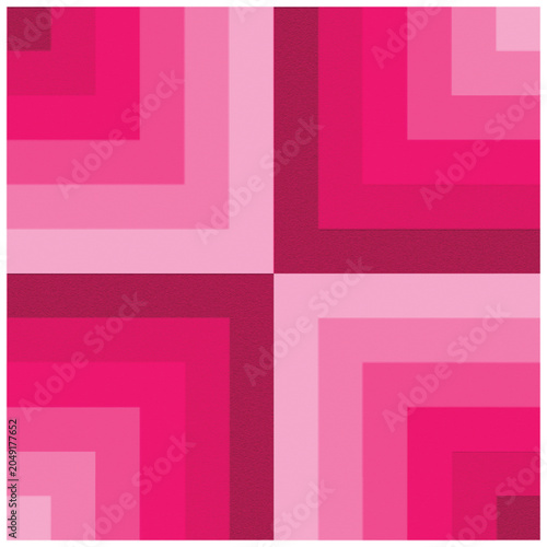 Geometric pink background with concentric squares. Abstract magenta and rose color gradient pattern. Minimalist vector illustration for modern branding and digital wallpaper design.