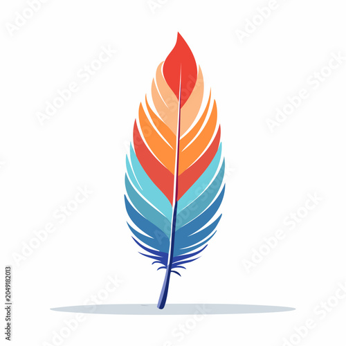 Colorful Feather Illustration