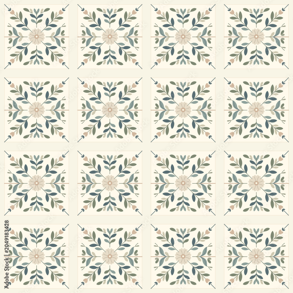 Fototapeta premium abstract seamless pattern tile wallpaper background decorative