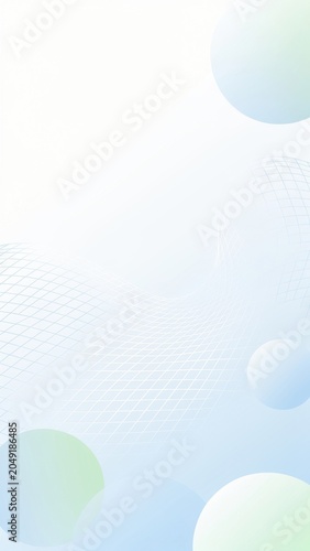 Soft Gradient Abstract Background with Floating Geometric Shapes