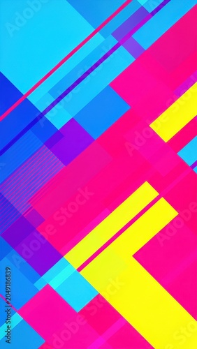 Vibrant Abstract Geometric Pattern