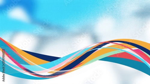 Vibrant Abstract Wave Design