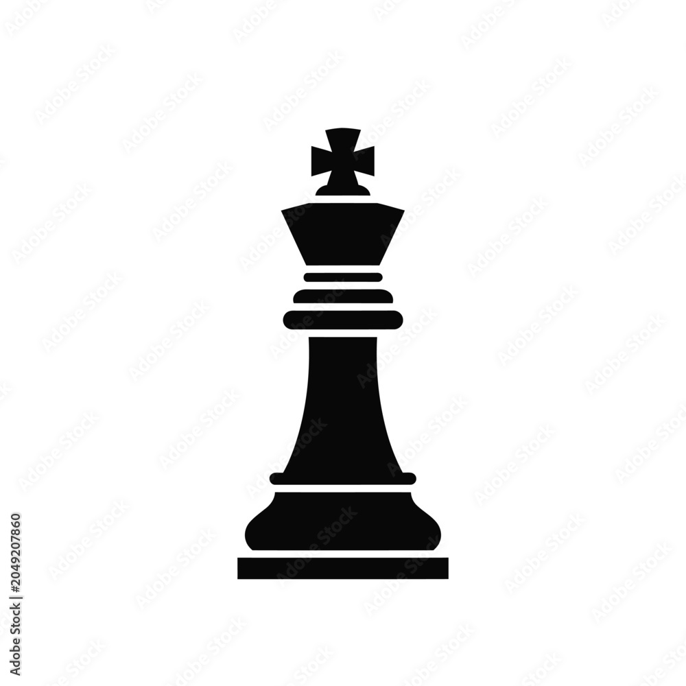 Fototapeta premium Chess king piece stands as a symbol of leadership and strategy.
