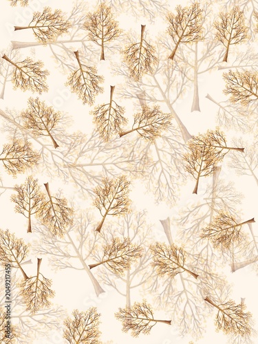 seamless pattern with christmas tree