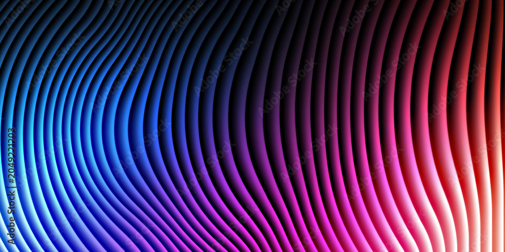 Obraz premium Abstract background with wavy curves and multicolor gradient abstract gradient