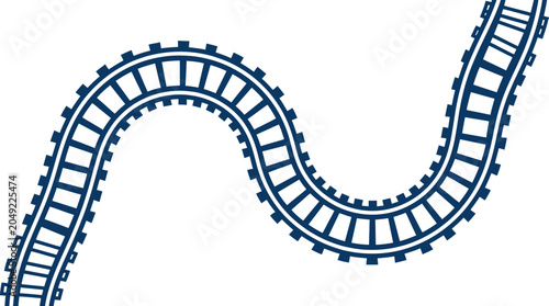 train track rail curve